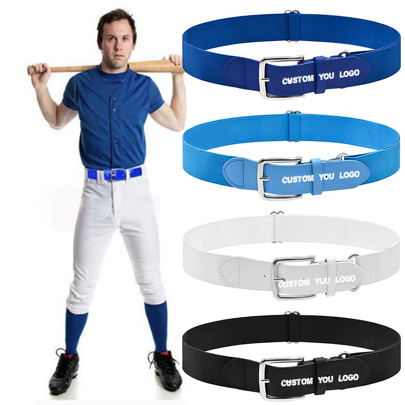 Webbing Manufacturer Customizable Elastic Polyester Nylon Adjustable Sports Baseball Softball Uniform Belts for Adult and Youth