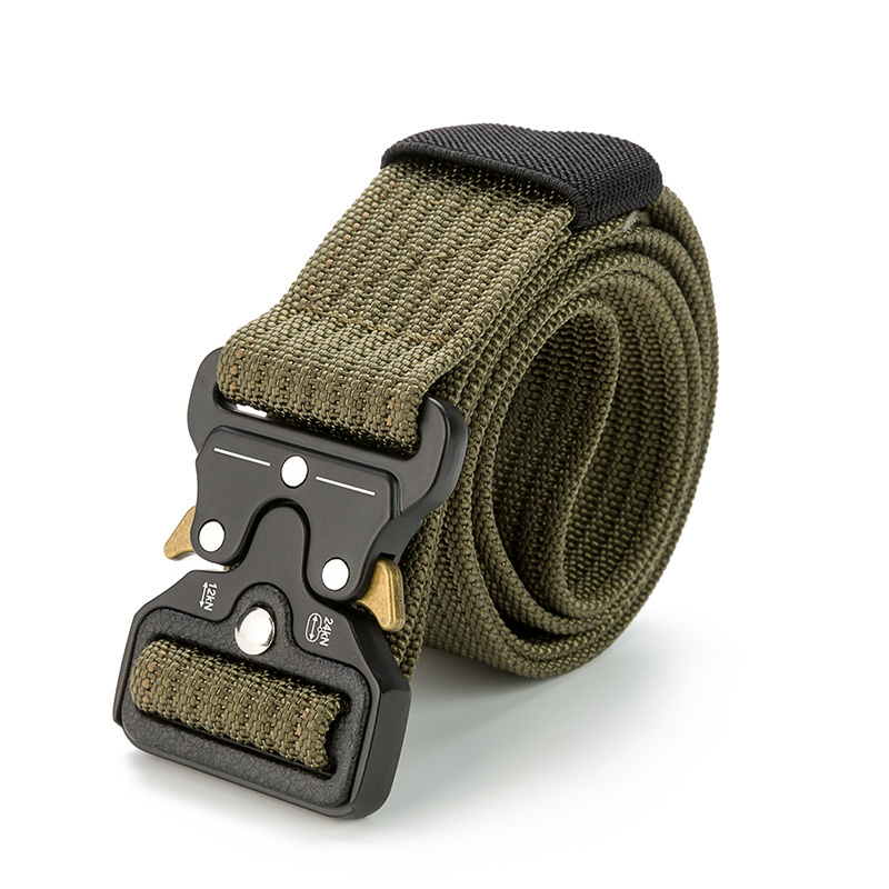 Gacent Nylon Belts for Men EDC Style Casual Outdoor Tactical Weave Belt Simple Buckle