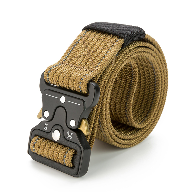 Gacent Nylon Belts for Men EDC Style Casual Outdoor Tactical Weave Belt Simple Buckle