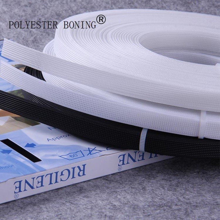 Gacent Wholesale Garment Accessories Boning Sewing Rigilene Polyester Plastic Boning for Wedding Dresses