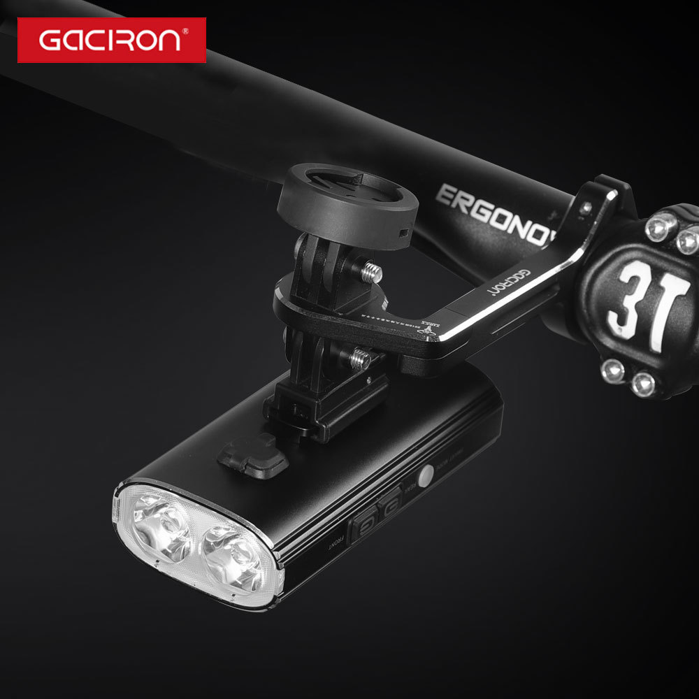 Gaciron 1700 lumen Cycling Headlight LED 5000mAh rainproof bike lights front and back rechargeable bicycle lights