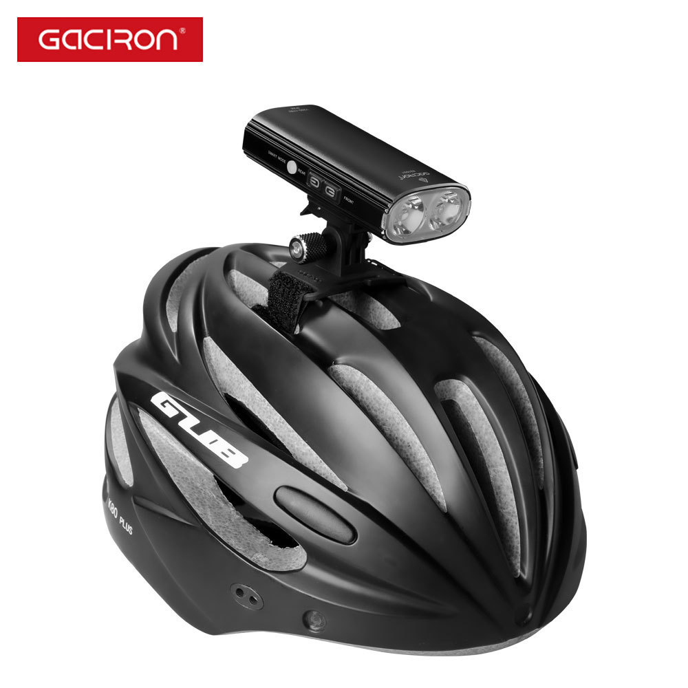 Gaciron 1700 lumen Cycling Headlight LED 5000mAh rainproof bike lights front and back rechargeable bicycle lights