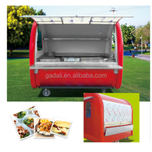 wholesale mobile kiosk for sale crepe kiosk,tornado potato food cart(ZQW-FC1)