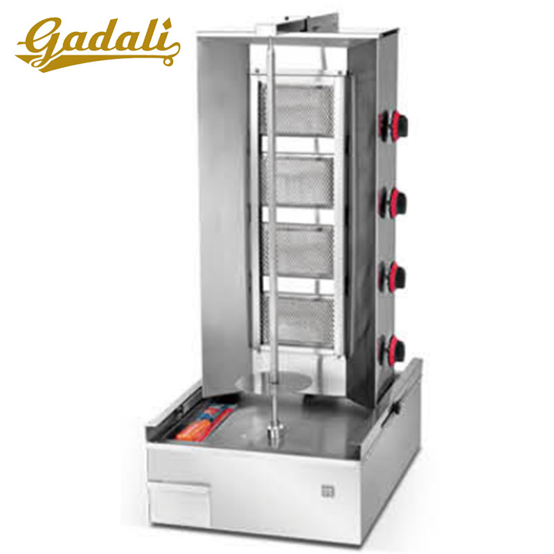 Stainless Steel gas new chicken meat rotary doner kebab grill shawarma machine for sale