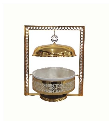 gold color food warmers buffet chafing dish for wedding