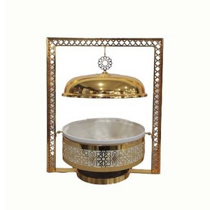 gold color food warmers buffet chafing dish for wedding