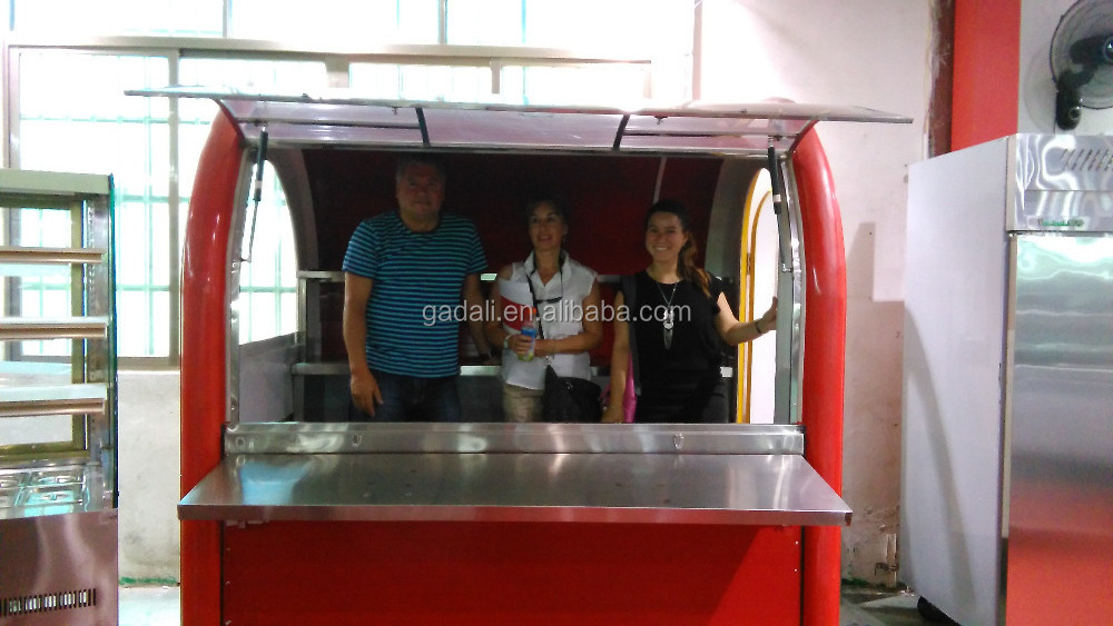 wholesale mobile kiosk for sale crepe kiosk,tornado potato food cart(ZQW-FC1)