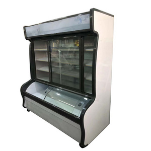 1.8m Glass Door Refrigerator island freezer, supermarket freezer, supermarket open freezer