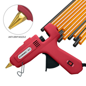 Customized Color 100W larger Hot Glue Gun with Transparent Hot Glue Stick