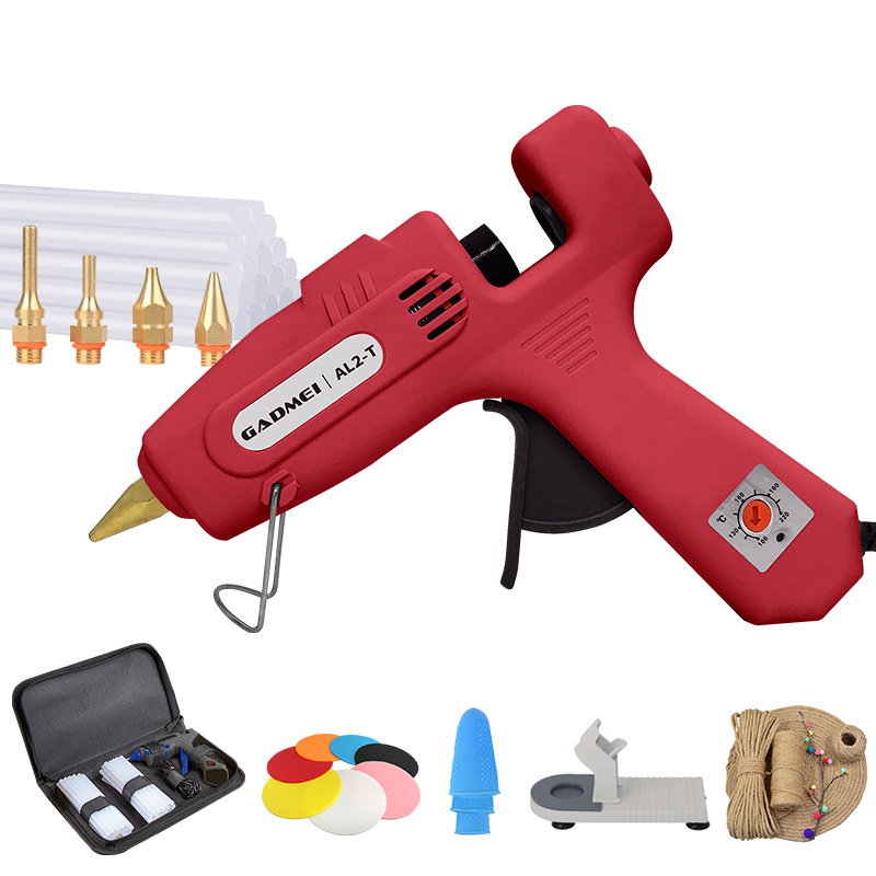 Customized Color 100W larger Hot Glue Gun with Transparent Hot Glue Stick