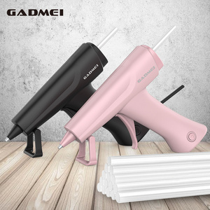 2600mAh battery operated wireless hot melt glue gun cordless rechargeable craft glue gun and sticks set