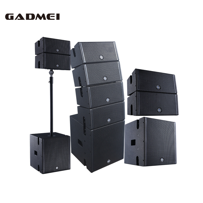 12inch active professional line array speaker stand outdoor rcf powered line array bass speaker system full set