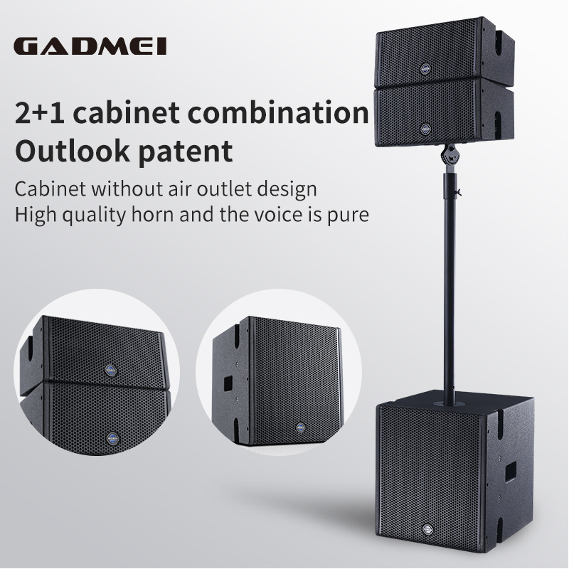 12inch active professional line array speaker stand outdoor rcf powered line array bass speaker system full set