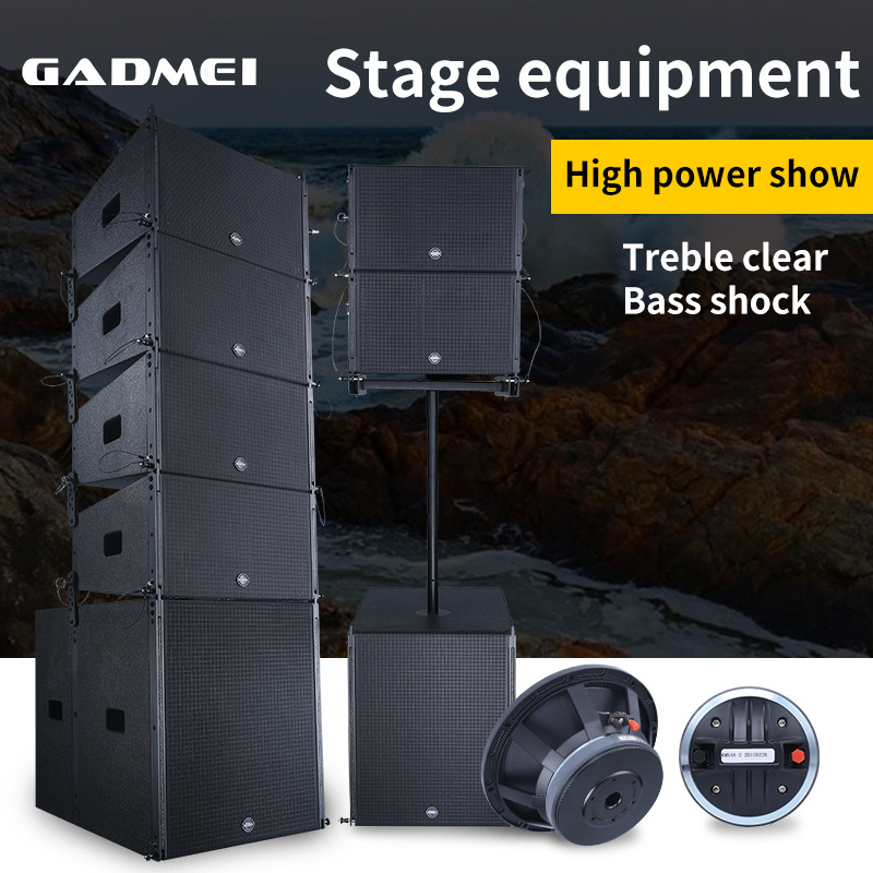 Altavoces line array professional stage sub woofer pa speaker system 18 inch bass vibration 10 inch high mid speaker