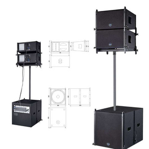 Active pa speaker system professional line array speaker system 18 inch subwoofer high bass 10 inch speaker