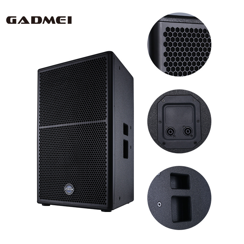 GADMEI Pro Audio CX215 Trolley Dual 15 Inch Powered Speaker Professional Stage Dj Wooden Speaker Sound Box