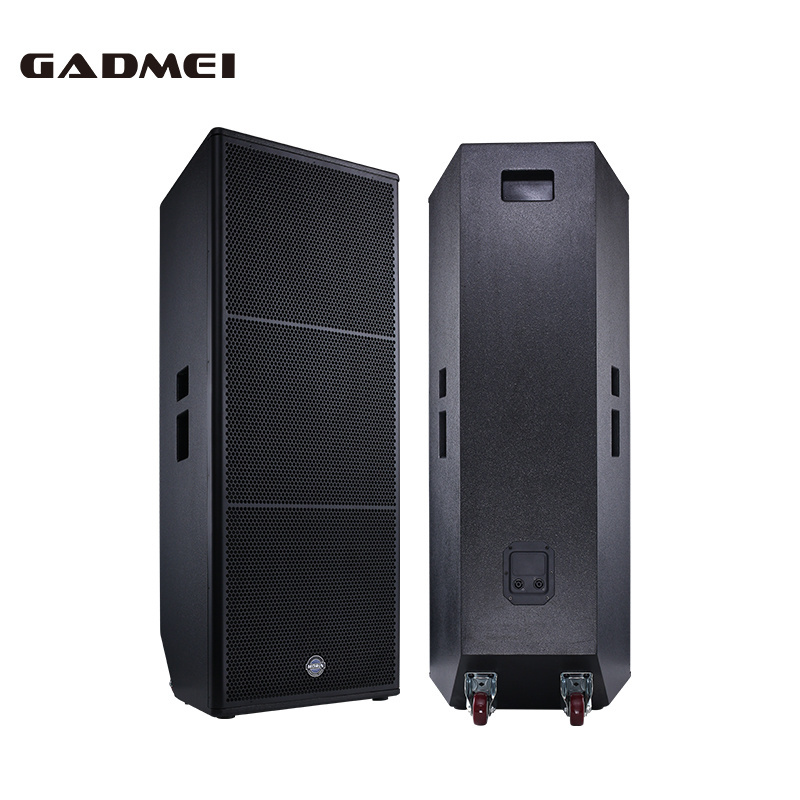 GADMEI Pro Audio CX215 Trolley Dual 15 Inch Powered Speaker Professional Stage Dj Wooden Speaker Sound Box