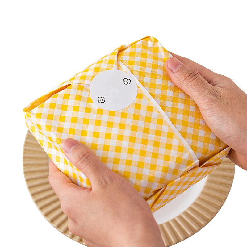 Factory Oem Burger Paper Black And White Checkered Deli Paper Greaseproof Paper Custom