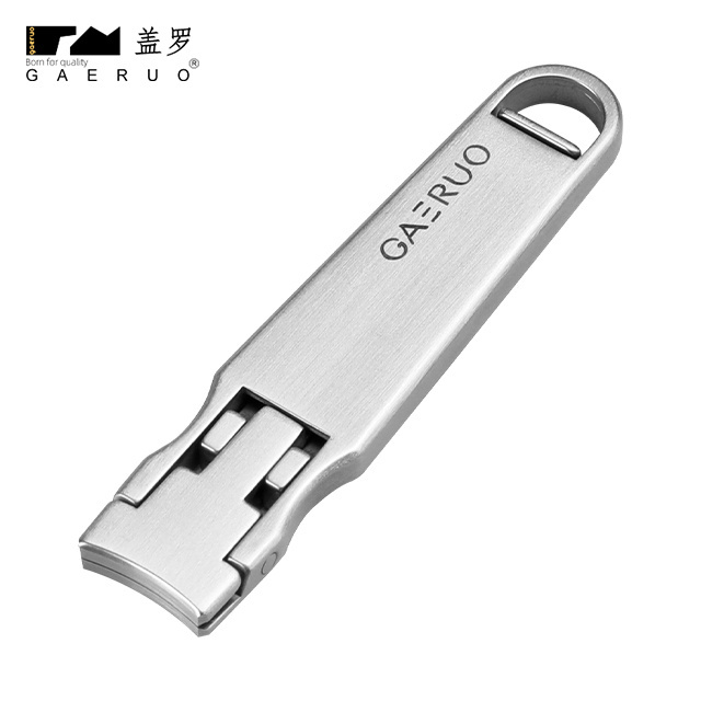 Professional stainless steel manicure tool foldable supper-thin  nail cutter nail clipper keychain toenail clipper