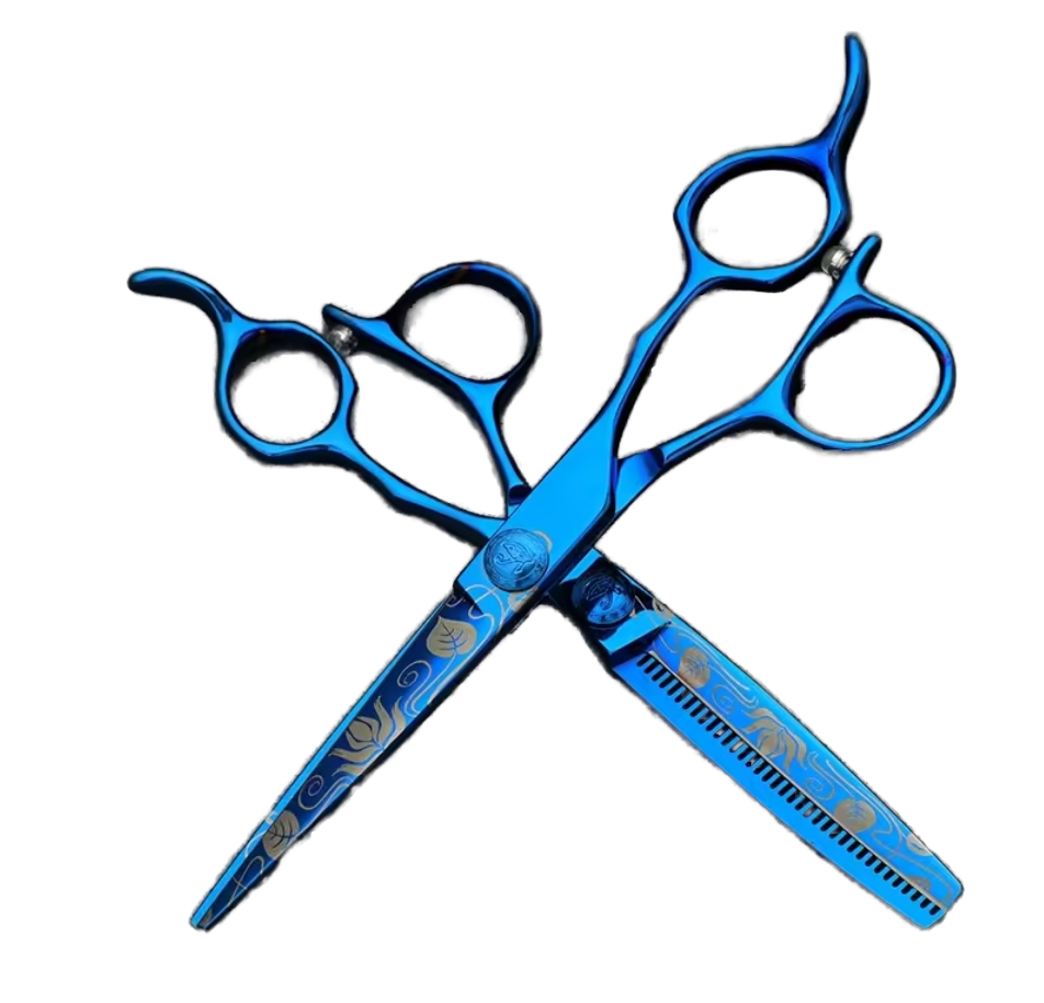 Sus440c Steel Barber Scissors Hairdresser Scissors Professional Hair Cutting Scissors Titanium Barber Salon Shears i