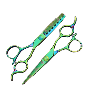 Sus440c Steel Barber Scissors Hairdresser Scissors Professional Hair Cutting Scissors Titanium Barber Salon Shears i