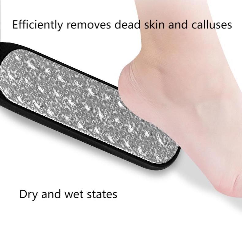 Hot sell  double-size Calluses Removal Foot Rubbing Tool Steel Rub Pedicure Foot File for Cleaning