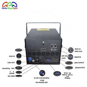 outdoor programmable 20 watt rgb stage laser light show system for rentals