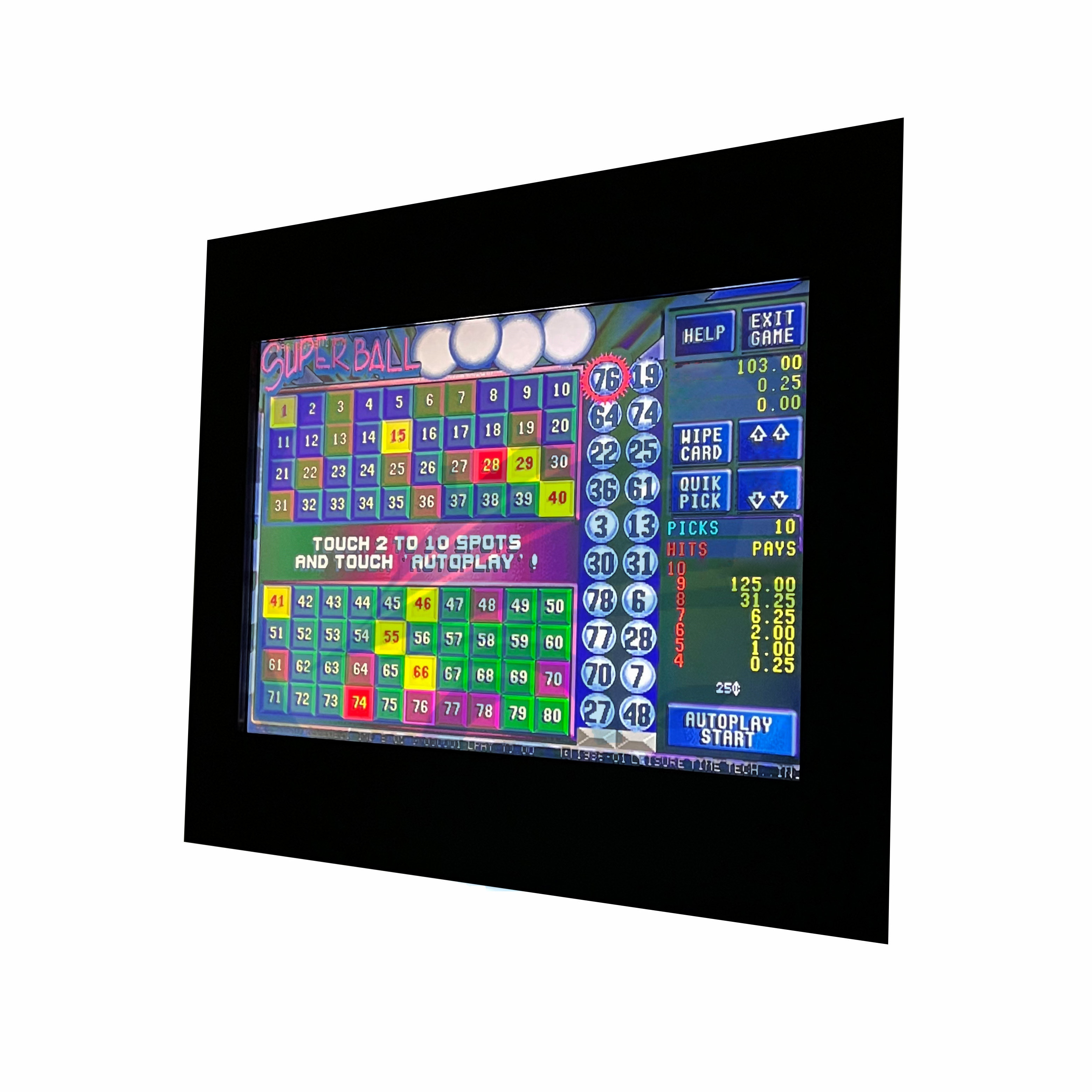 22 inch IR pog game touch monitor skill game machine