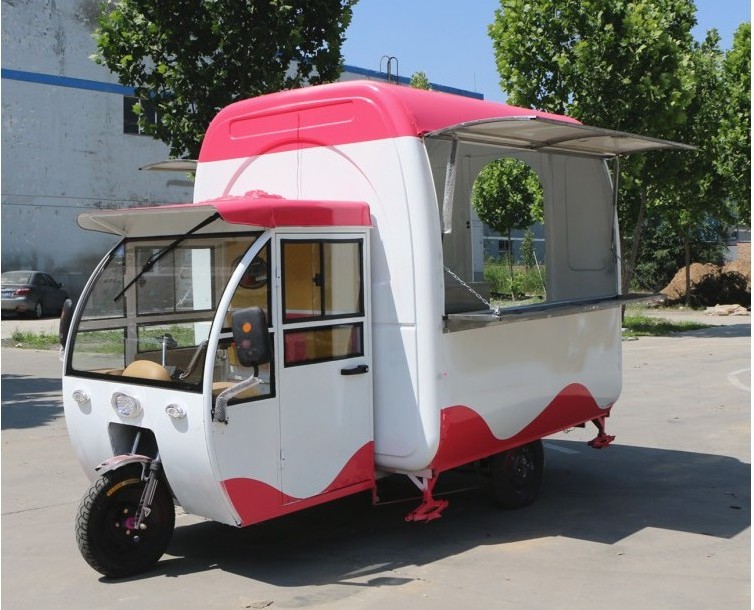 Made in china  OEM Fast Food Van Cheap Tricycle food truck food cart for sale