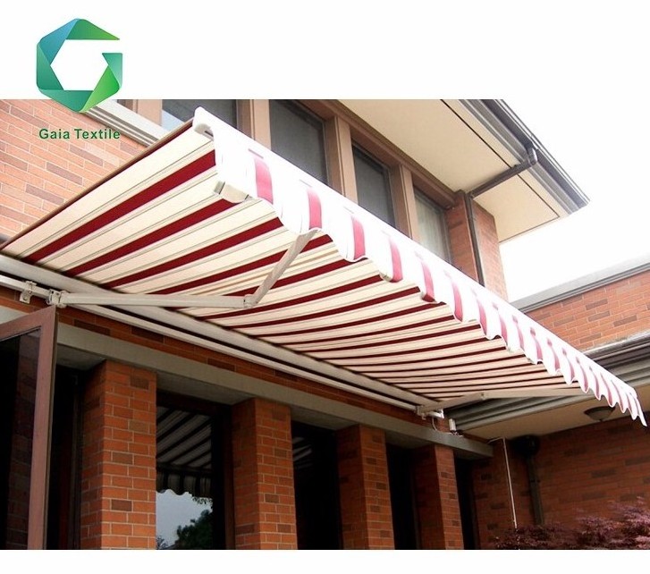 Gaia wholesale 1000d pvc coated fabric waterproof   tarpaulin for awning and window sun shades umbrella