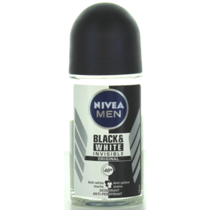 NIVEA FOR MEN DEO ROLL ON INVISIBLE 48H BLACK&WHITE 50 ML