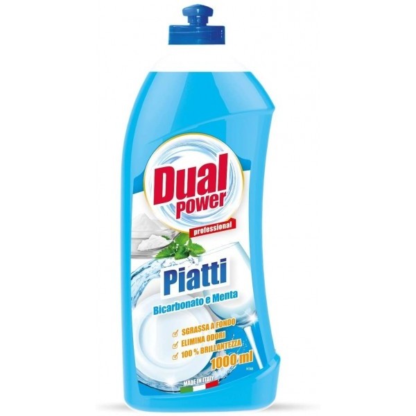 DUAL POWER LIQUID DISH SOAP 1 LT. dishwasher liquid  soap dual power cleaner fragrant dish  Gel concentrated