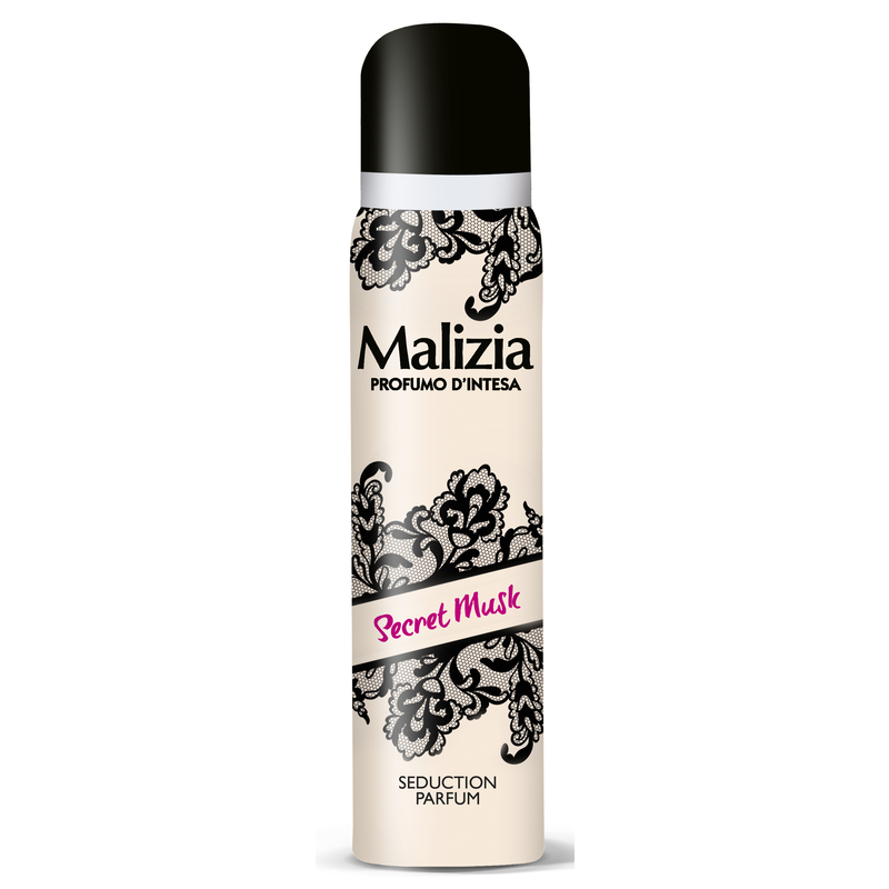 MALIZIA PROFUMO INTESA Deodorant Spray 100 ML SECRET MUSK Perfume Woman Aluminium Bottle 328 Box T.T - Paypal