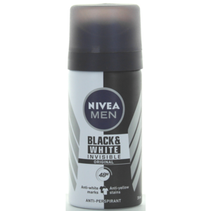 NIVEA FOR MEN DEO SPRAY INVISIBLE BLACK&WHITE 35 ML