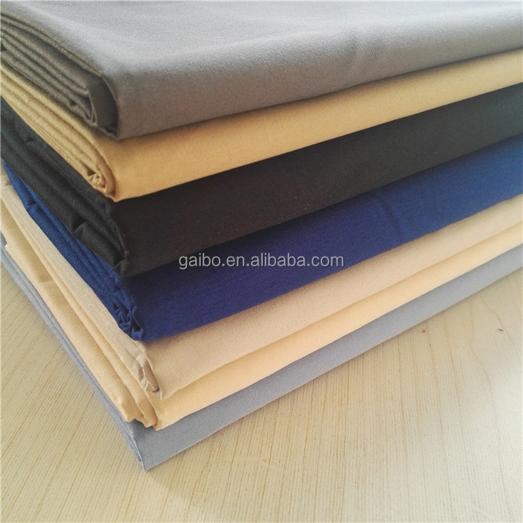 Continuous dyeing tc 65 polyester 35 cotton 21x21 100x52 hospital nurse's or medical uniform fabric