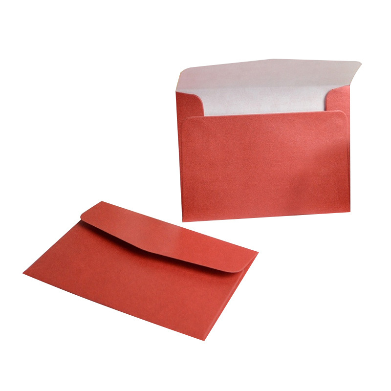 Customizable Western Colored Triangle Thickened Kraft Paper Envelopes With Glue For Event Invitations