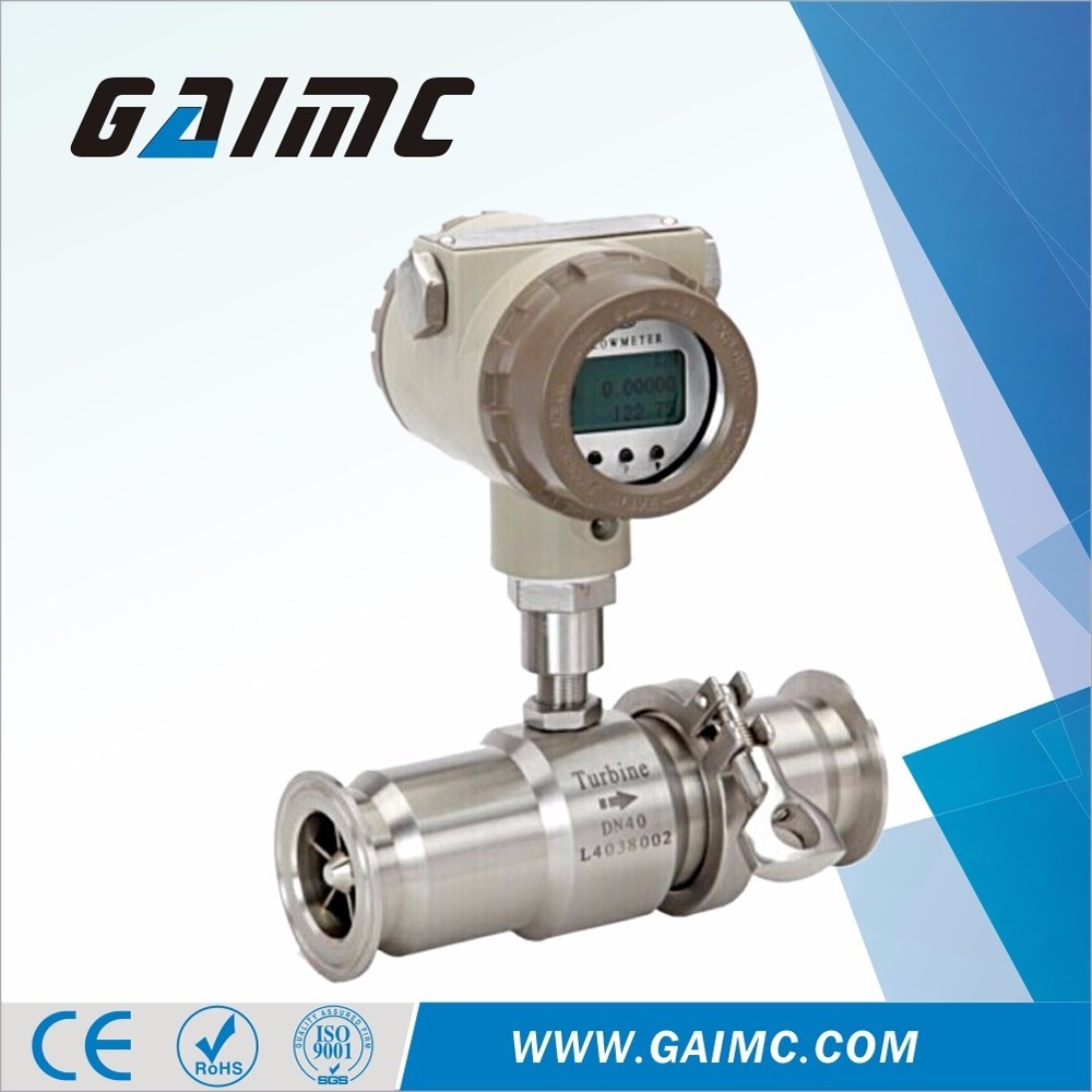 GTF400 Stainless Steel Turbine food type milk flow meter