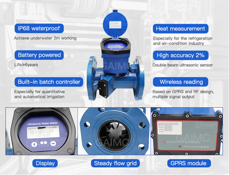 GUF142 Battery remote reading smart ultrasonic wireless water meter