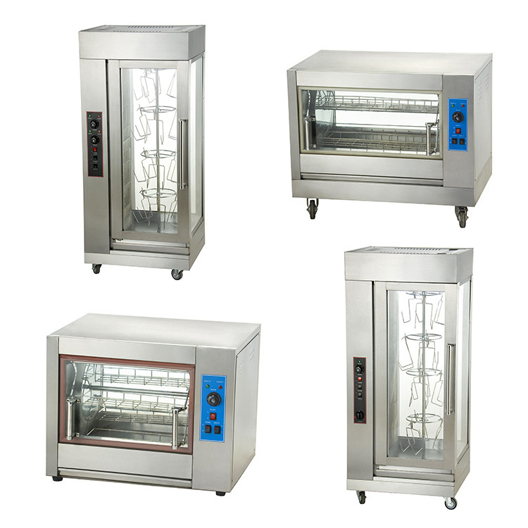 Chicken Machine / Commercial Electric Grill Stainless Steel Vertical Gas Rotisserie