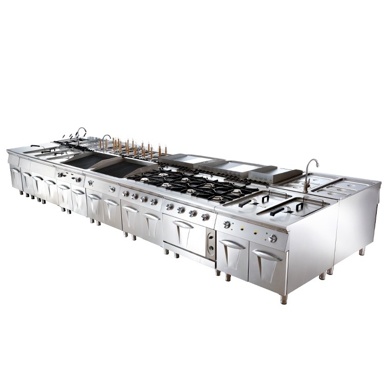 Commercial Hotel Western Kitchen Equipment Stainless Steel Restaurant Equipment Kitchen Commercial Fast Food