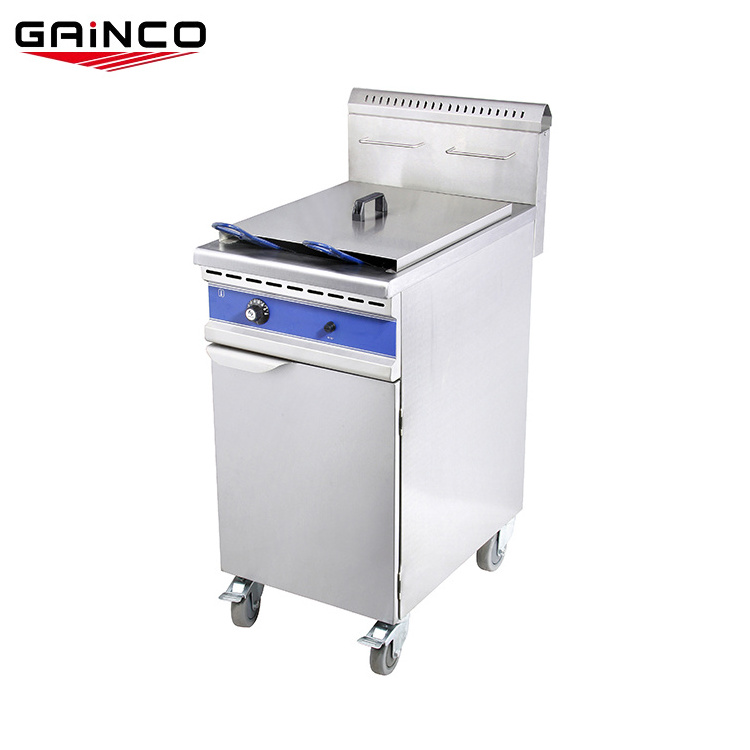 Stainless steel healthy chip gas fryer with thermostat/fish fryer machine