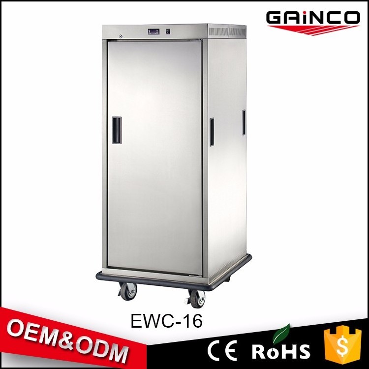 Gainco commercial catering equipment  stainless steel food warmer cart