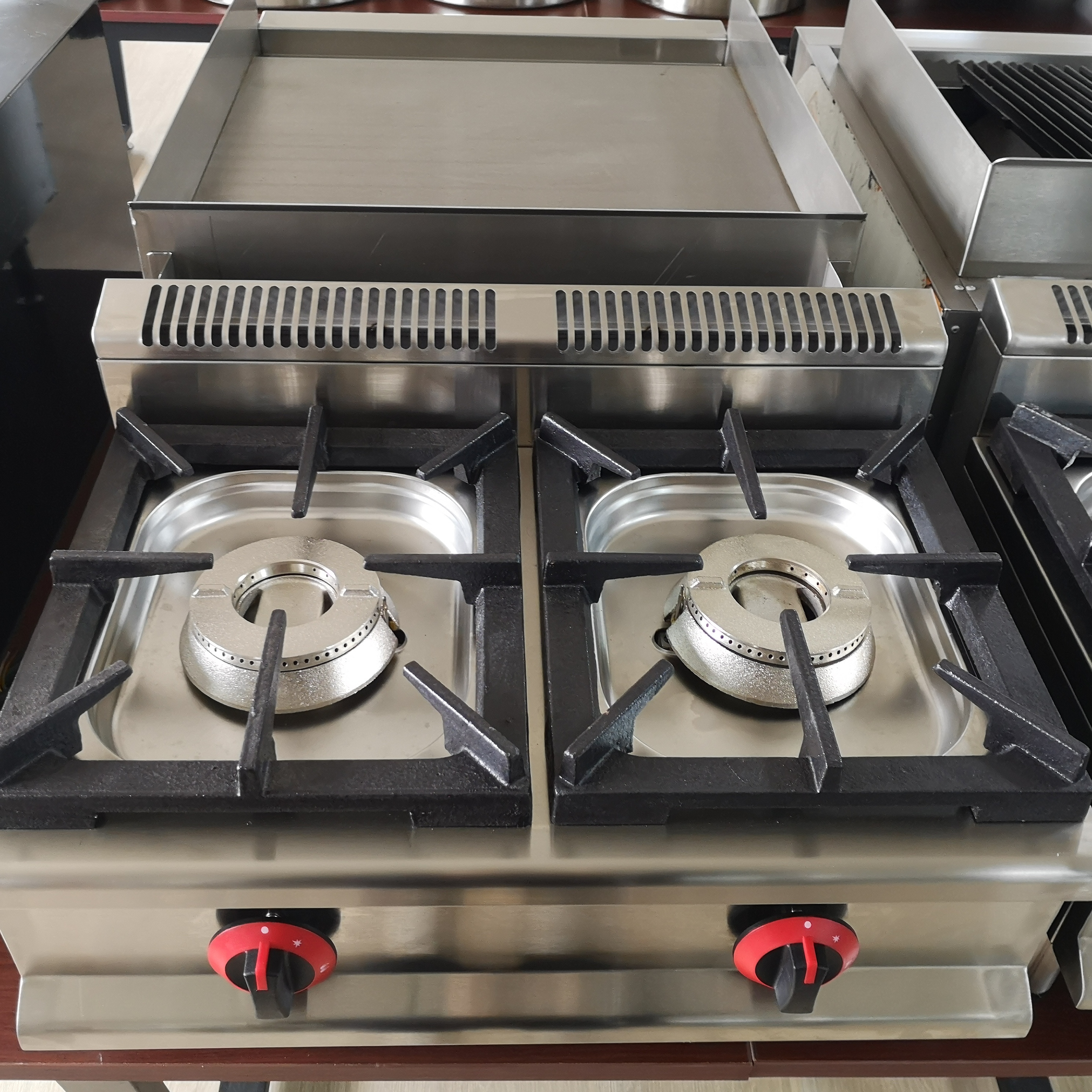 Commercial 2 burner table top lpg propane gas stove for sale