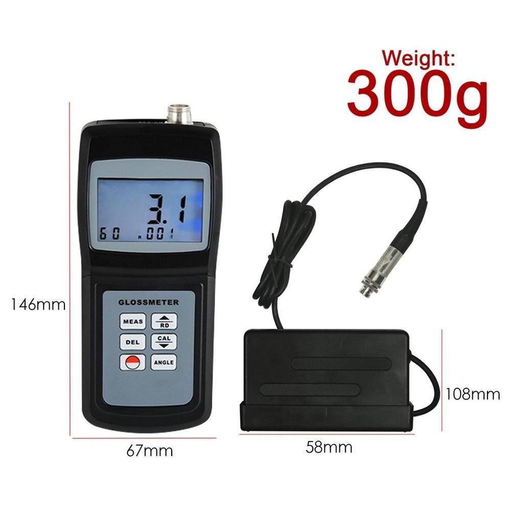 20 & 60 Degree Tile Floor Metal Surface 0.1~200 with Memory Digital Gloss Meter Specular Reflection Gloss Tester