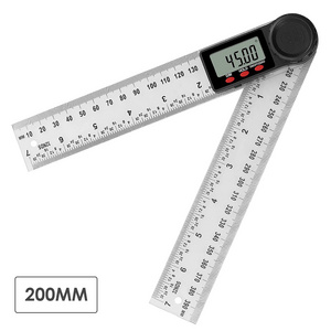 2-in-1 Digital Protractor Angle Ruler 200mm (8inch) Angle & Length Measurement for Home Improvement, Woodworking, Workshop