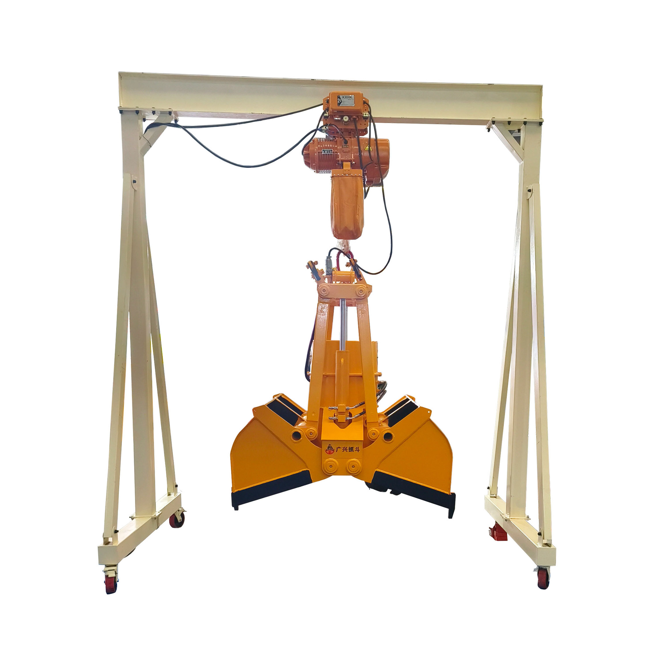 Hot Selling 10 Ton Cheap Hydraulic Excavator Scrap Grab Orange Peel Grapple Truck Crane Grab For Scrap Handling