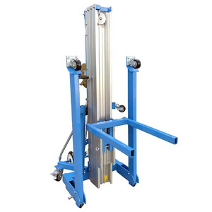 High Quality Manual Electric Aluminum Lift Aluminum Portable Man Lift Manual electric aluminum lift