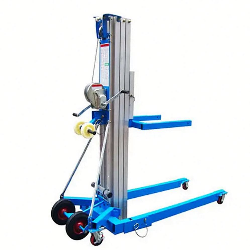 Portable Aluminum Alloy Manual Material Lift Hand operated aluminum alloy lifting rail door rail