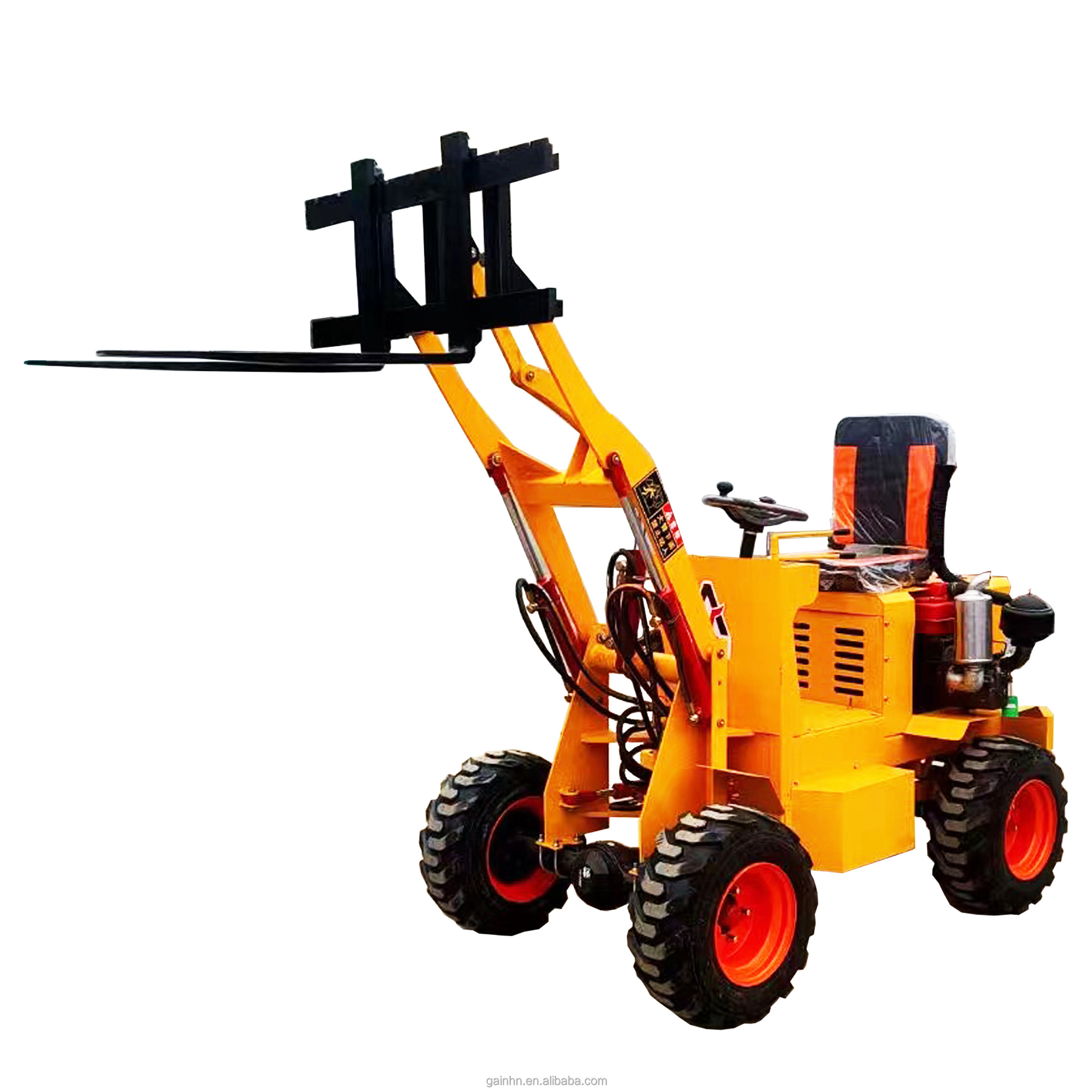 2023 Cheap 0.5-3ton Mini backhoe wheel loaders mini front end loader small diesel/electric loader price for sale