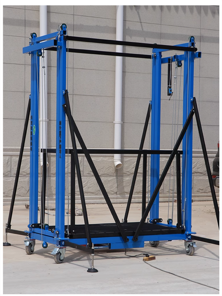 Scaffold Platform Lifting Ladder Aluminum Lift For Aluminium Portable Remote 6M Construction The Suspended Electric Scaffolding